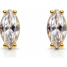 Venüs Design Çelik Tek Taş  Küpe