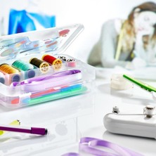 Dumles® Çift Taraflı Bölmeli Hobi Dikiş Kutusu Ardunio Malzeme Kutusu