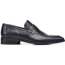 Nevzat Onay Siyah Loafer Kösele Erkek Ayakkabı