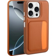 Ummeslem Apple iPhone 15 Cep Telefonu Için Uyumlu Kılıf Kartlıklı X-Kart Silikon Kapak