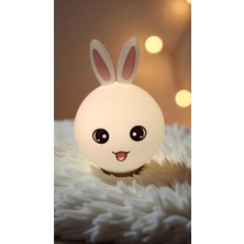 Famemus Accessory Tavşan Kulaklı Rgb Renk Değiştiren Gece Lambası