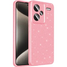 Ummeslem Xiaomi Redmi Note 13 Pro Plus 5g Için Uyumlu Kılıf Kapak Kamera Korumalı Simli Lüks Koton