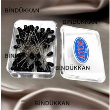 Atos Damla Başlı Toplu Iğne 20 gr (55MM) Siyah