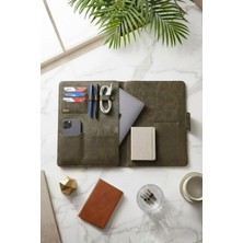 Vardo Ingrid 34x24,5 cm Macbook Air/Pro 13-14 Inç, Ipad Organizer Notebook & Evrak & Tablet Çantası