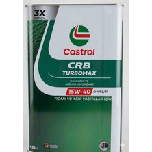 Castrol 15W40 Turbomax Motor Yağı. 18LT 2026.3 Ay Üretimi Yeni Ürün