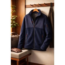 Vatan Tekstil Erkek Slim Fit Tam Fermuarlı 4 Cepli Dik Yaka Softshell Garnili Polar