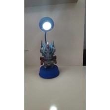 Famemus Accessory Savaşcı Robot Masa Üstü Gece Lambası Mavi Renk