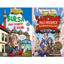 Eğlenceli Bilgi Yayınları Bursa Çılgın Gezginin El Kitabı ve Milli Mücadele Kahramanları - Her Şey Vatan Için (Metin Özdamarlar)