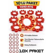 Trendzone Mantar Kapsül 10 Paket 1440 Atış– Oyuncak Mantar Tabancalarla Uyumlu Mantar Kapsül