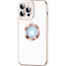 Ummeslem Apple Iphone 13 Pro Max Için Uyumlu Kılıf Kamera Lens Cam Korumalı Logo Gösteren Halkalı Kongo Kapak
