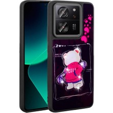 Ummeslem Mi 13T Pro Kılıf Parlayan Kabartmalı Ikonik Figürlü Cep Telefonu Için Uyumlu Amas Silikon Kapak