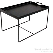 Asortics Kares-Iı Siyah Sehpa