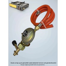 Nurgaz Portatif Ocak piknik tüpü Bağlantı Seti  Dar Tüpe Uyumlu kamp ocak Seti