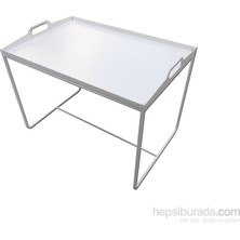 Asortics Kares-Iı Beyaz Sehpa