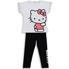 Hello Kitty 6-9 Yaş Takım - Kırık Beyaz-Siyah