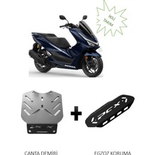 Honda Pcx Çanta Demiri & Honda Pcx 125/150 Uyumlu Egzoz Koruma Kapağı
