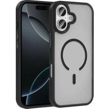 Ummeslem Apple iPhone 17 Cep Telefonu Için Uyumlu Kılıf M-Safe Şarj Özellikli Mat Arka Yüzey Sio Kapak