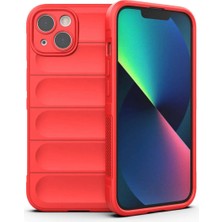 Ummeslem Apple iPhone 13 Kılıf Esnek Tpu Oyuklu Arka Tasarımlı Cep Telefonu Için Uyumlu Kapak Etnik Silikon Kapak