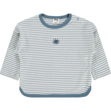 Civil Baby Çizgili 3-18 Ay Sweatshirt - Ekru