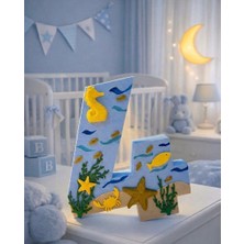 Bebek Odası Dekoratif 4 Yaş– Deniz Konsepti 3D Tasarım