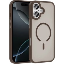 Ummeslem Apple iPhone 17 Cep Telefonu Için Uyumlu Kılıf M-Safe Şarj Özellikli Mat Arka Yüzey Sio Kapak