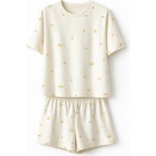 Mjamass Limon Desenli Şort Pijama Takımı