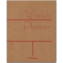 Gıpta Folix Book 54 Yaprak Haftalık Planlayıcı 15.5 x 23 cm Estetik Tasarımlı Düzenleyici
