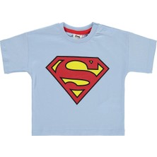 Civil Baby Superman Baskılı 6-18 Ay Tişört - Mavi