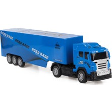 Seher Hediyelik Eşya Seher Oyuncak 1:32 Uzaktan Kumandalı Tır Kapalı Dorseli - Mavi