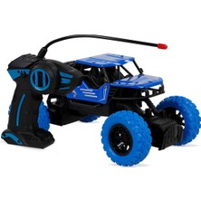 Can Oyuncak Şarjlı Işıklı Kumandalı Jeep - Mavi