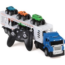 Seher Hediyelik Eşya Seher Oyuncak Uzaktan Kumandalı Tır-Araba Taşıyan Dorse - Mavi