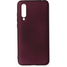 Ummeslem Xiaomi Mi 9 Lite Için Uyumlu Kılıf Yumuaşk Renkli Esnek Premium Rubber Silikon - Mürdüm