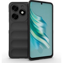 Ummeslem Tecno Spark 20C Için Uyumlu Kılıf Kapak Esnek Tpu Oyuklu Arka Yüzey Tasarımlı Etnik Silikon