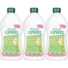 Baby's Green 3'lü Set Organik Aloeveralı Kokusuz Bebek Biberon Temizleyici 500 ml x 3 Adet Ekolojik