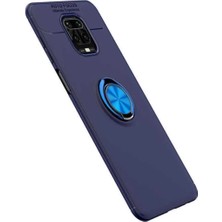 Ummeslem Xiaomi Redmi Note 9s Için Uyumlu Kılıf Dönebilen Yüzüklü Standlı Silikon Kapak