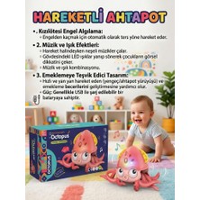 Farbu Oyuncak Hareketli Müzikli Işıklı Engelden Kaçan Sensörlü Eğitici Emekleme Arkadaşı Oyuncak Ahtapot