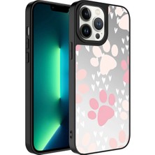 Ahlttiba Apple iPhone 13 Pro Kılıf Aynalı Desenli Kamera Korumalı Parlak Cep Telefonu Için Uyumlu Mirror Kapak