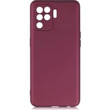 Ummeslem Oppo Reno 5 Lite Için Uyumlu Kılıf Yumuşak Dokulu Renkli Esnek Silikon Premier Kapak