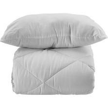 Karaca Home Microfiber Tek Kişilik Yorgan ve Yastık 50x70 cm Hafif ve Yumuşak Konfor