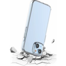 Ahlttiba Apple iPhone 15 Için Uyumlu Kılıf Şeffaf Renskiz Coss Kapak