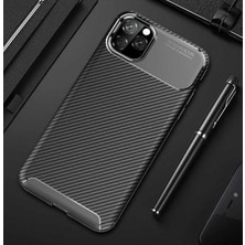 Ummeslem Iphone 11 Pro Için Uyumlu Kılıf Karbon Tasarım Negro Kapak