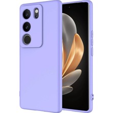 Ahlttiba Vivo V29 5g Için Uyumlu Kılıf Içi Kadifeli Esnek ve Ince Yapılı Silikon Malzeme Lansman Kapak