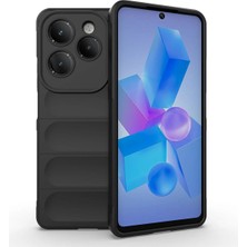 Ahlttiba Infinix Hot 40 Pro Için Uyumlu Kılıf Kapak Esnek Tpu Oyuklu Arka Yüzey Tasarımlı Etnik Silikon