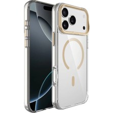 Ummeslem Apple iPhone 17 Pro Için Uyumlu Kılıf Magsafe Şarj Özellikli Airbagli Kamera Standlı Azor Kapak