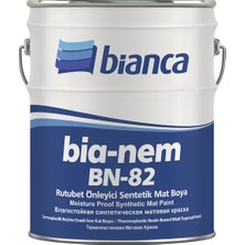 Bianca Bia-Nem BN 82 Beyaz Nem Önleyici Boya 0,75 lt Mat İç Mekan Kullanımı için Profesyonel Kalite