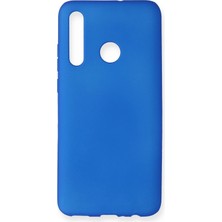 Ahlttiba Huawei Honor 20 Lite Için Uyumlu Kılıf Yumuaşk Renkli Esnek Premium Rubber Silikon - Mavi