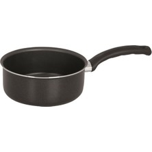 Mehtap Onyx Teflon Kaplı Sos Tavası 18 cm Siyah Renk Dayanıklı İç Yüzey ile Ergonomik Sap