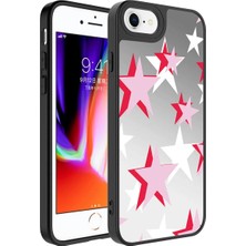 Ahlttiba Apple iPhone Se 2020 Kılıf Aynalı Desenli Kamera Korumalı Parlak Cep Telefonu Için Uyumlu Mirror Kapak