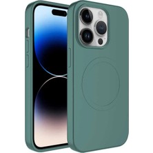 Ahlttiba Apple iPhone 12 Pro Kılıf M-Safe Wireless Şarj Pastel Renk Silikon Cep Telefonu Için Uyumlu Plas Kapak