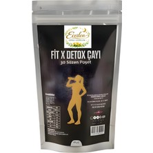Eceden Şifalı Güzellik Fit x Detoks Çayı , Kilo Verme, Ödem ,rahatlama 60 Kullanımlık 30'lu Süzen Poşet